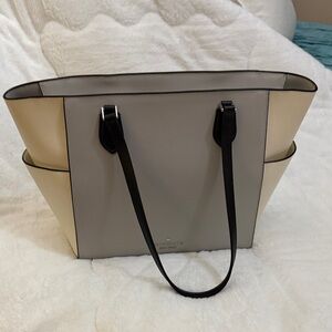 Kate Spade Two-Tone Cream and Black Tote